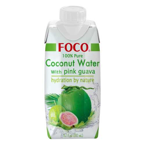 Вода кокосовая Foco с розовой гуавой 330 мл в Слата