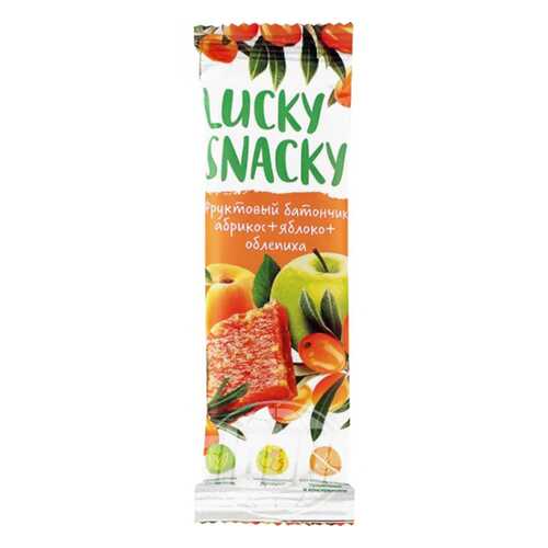 Батончик фруктовый Lucky Snacky с абрикосом яблоком и облепихой в Слата