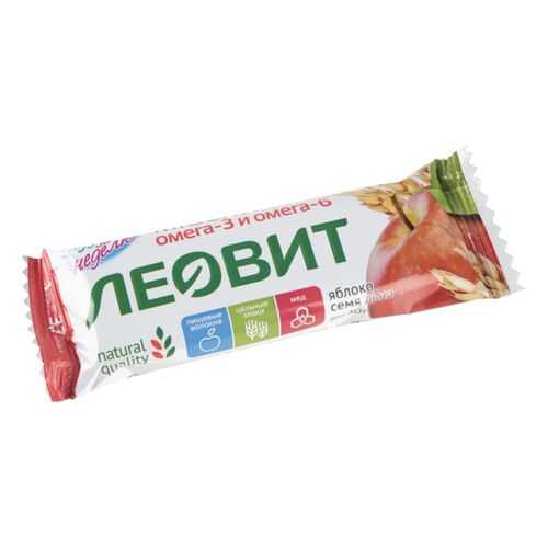 Батончик-мюсли яблоко Худеем за неделю с семенами льна 30 г в Слата