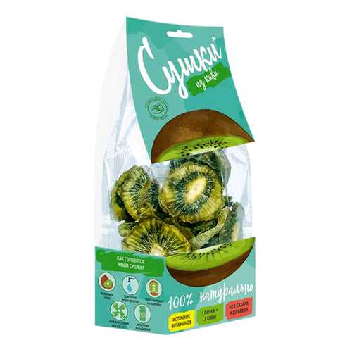 Чипсы фруктовые Биопродукты сушки из киви 30 г в Слата
