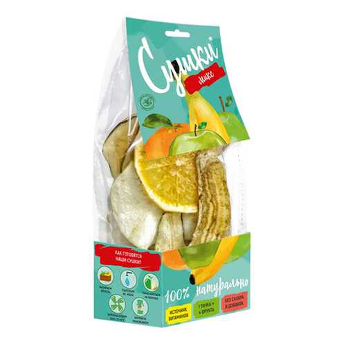 Чипсы фруктовые Биопродукты сушки микс 30 г в Слата