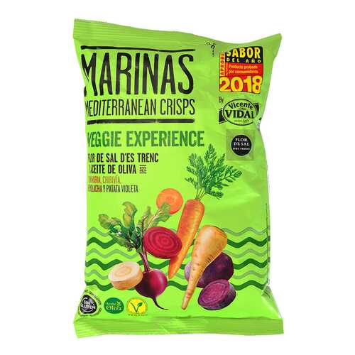 Чипсы овощные Marinas Veggie Experience с оливковым маслом без глютена 100 г в Слата