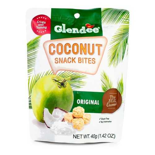 Кокосовые снеки Glendee оригинальные 40г Таиланд в Слата