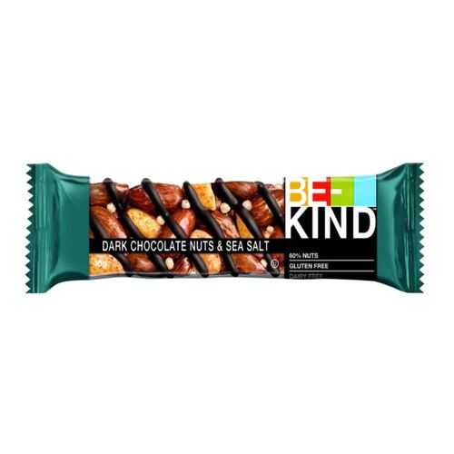 Ореховый батончик BE-Kind с горьким шоколадом и морской солью 40г в Слата