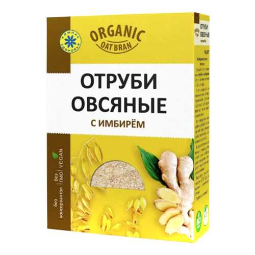 Отруби Компас Здоровья овсяные с имбирем 200 г в Слата