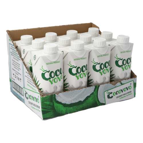 Кокосовое молоко Cocoyoyo обогащенное кальцием 12 шт в Слата