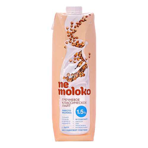 Напиток гречневый Ne moloko классический лайт 1.5% 1 л в Слата