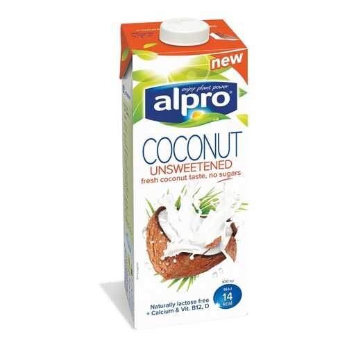 Напиток кокосовый Alpro без сахара обогащенный кальцием и витаминами 1л Бельгия в Слата