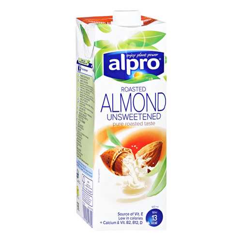 Напиток миндальный без сахара Alpro обогащенный кальцием и витаминами 1 л в Слата
