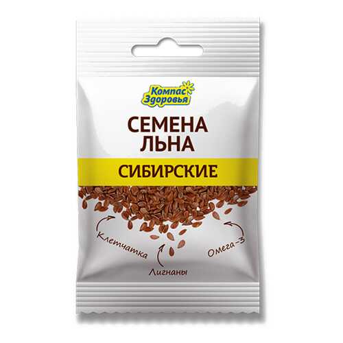 Семена льна Сибирские Компас здоровья 40 г в Слата