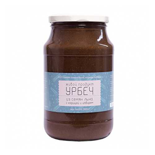 Урбеч из семян льна с корицей и имбирем Живой продукт 965 г в Слата