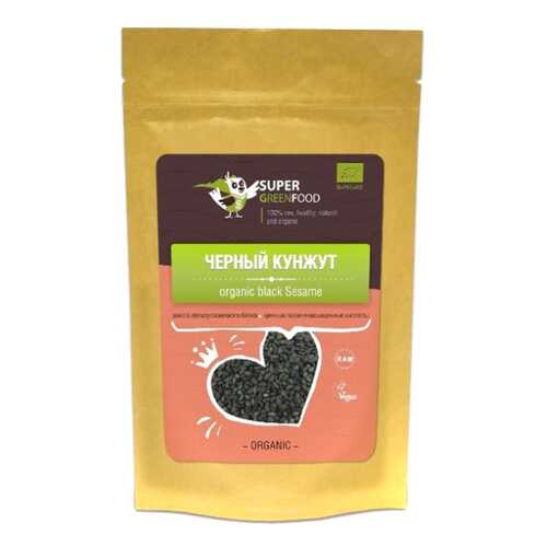 Черный кунжут Super Green Food 150 г в Слата