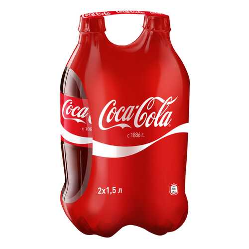Напиток Coca-Cola сильногазированный 1.5 л 2 штуки в упаковке в Слата