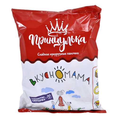 Палочки кукурузные Принцулька игрушкой Вкусномама, 65г в Слата