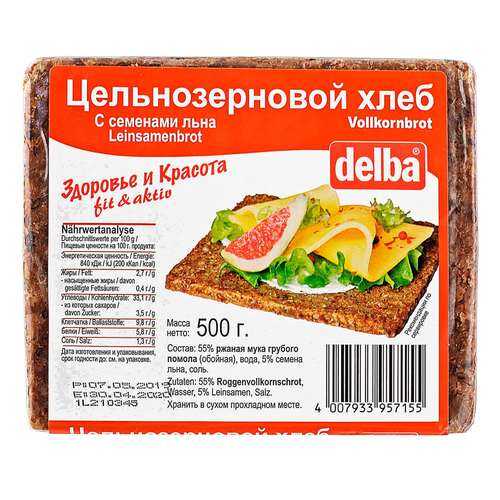 Фитнес-хлеб Delba с семенами льна, 500 гр. в Слата