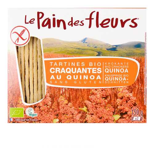 Хлебцы диетические из киноа Pain des fleurs 150 г в Слата
