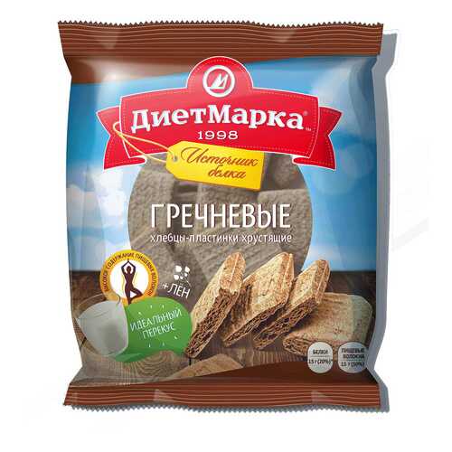 Хлебцы-мини пластинки ДиетМарка гречневые 50 г в Слата