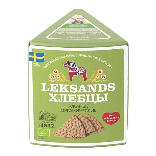Хлебцы ржаные Органические Leksands by Bionova 200 г, Швеция в Слата