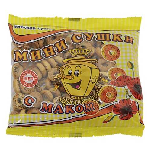 Сушка мини Невская сушка с маком 200 г в Слата