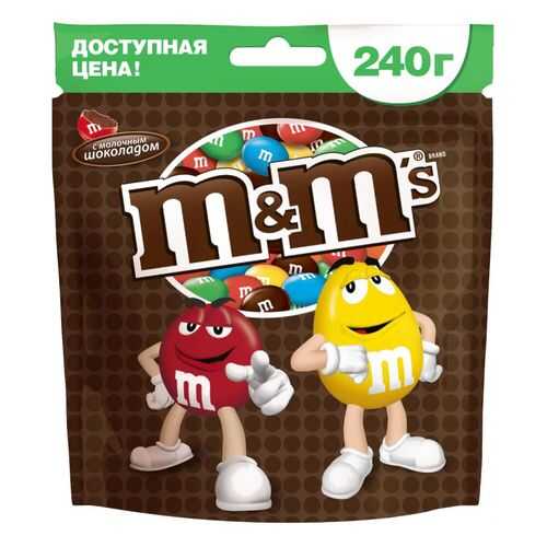 Драже M&M's с молочным шоколадом 240 г в Слата