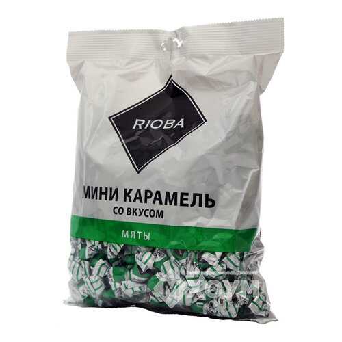 Карамель Rioba леденцовая мини со вкусом мяты 500 г в Слата