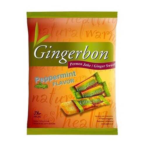 Конфеты имбирные GingerBon с мятой, жевательные 125 г в Слата