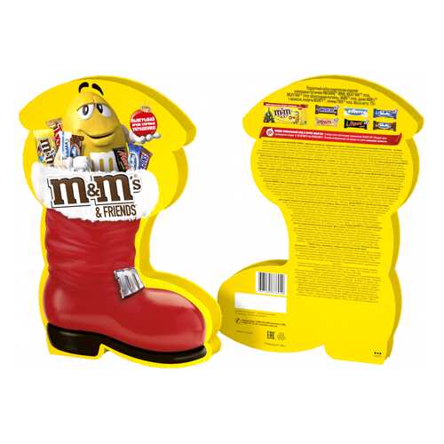 Конфеты M&M's сапожок подарок Новый год 183 г в Слата
