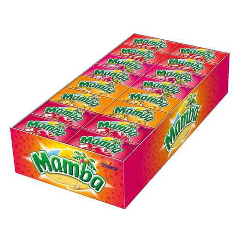 Конфеты Mamba жевательные блок 48 штук *26,5 гр. в Слата