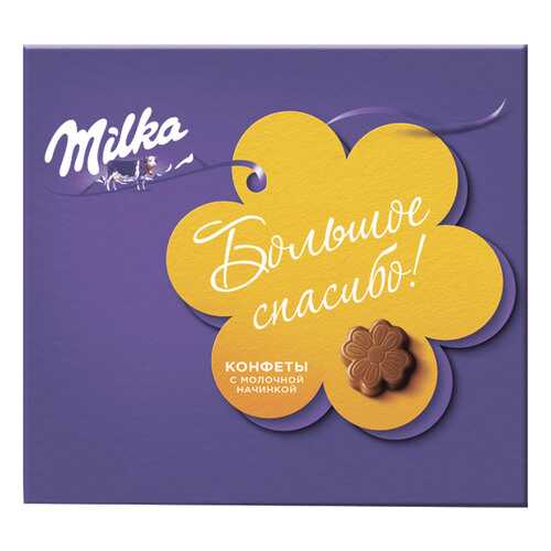 Конфеты Milka молочный шоколад с молочной начинкой 110 г в Слата