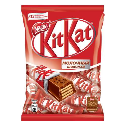 Молочный шоколад Kit Kat с хрустящей вафлей 169 г в Слата