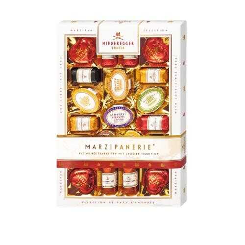 Набор конфет NIEDEREGGER Марцмпанерия из марципана в горьком шоколаде 50% какао 270г в Слата