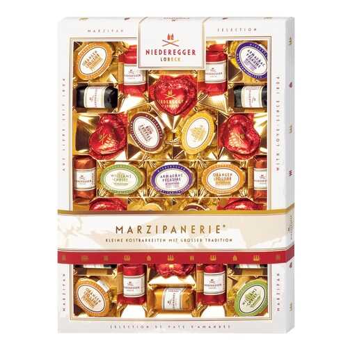 Набор конфет NIEDEREGGER Марцмпанерия из марципана в горьком шоколаде 50% какао 400г в Слата