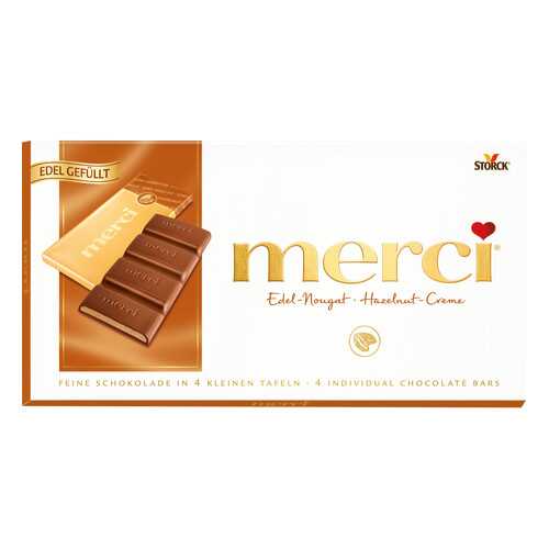 Набор конфет шоколадных Merci ореховый крем 112 г в Слата