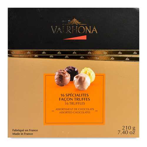 Шоколадные конфеты Valrhona с трюфельной начинкой 210г Франция в Слата