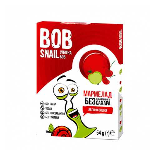 Мармелад фруктово-ягодный Яблоко-вишня Bob Snail 54 г в Слата