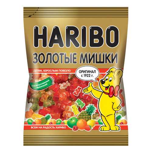 Мармелад Haribo жевательный золотые мишки 70 г в Слата