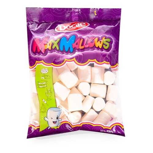 Зефир Docile Maxmallows Белые трубочки Ваниль 250г Бразилия в Слата