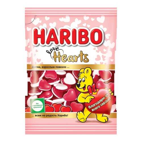 Жевательный мармелад Haribo сердечки 100 г в Слата
