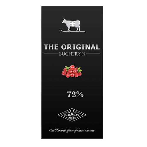 Шоколад Bucheron the original горький 72% с кусочками клюквы 100 г в Слата