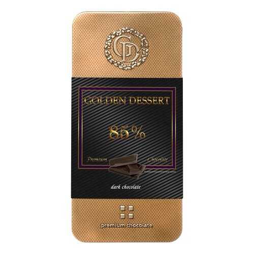 Шоколад Golden Dessert 85%, горький шоколад, 100 гр в Слата