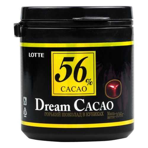 Шоколад горький Lotte dream cacao 56% в кубиках 106 г в Слата
