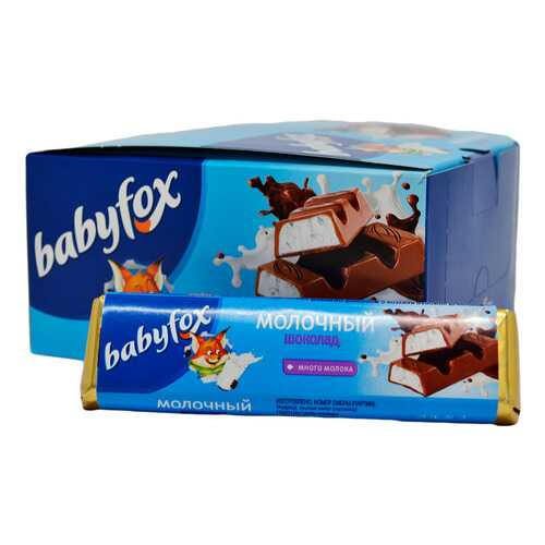 Шоколад молочный babyfox, 20шт,47гр в Слата
