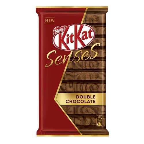 Шоколад молочный и темный Kit-Kat senses double chocolate с хрустящей вафлей 112 г в Слата
