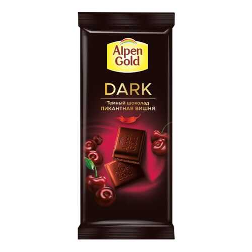 Шоколад темный Alpen Gold пикантная вишня 85 г в Слата
