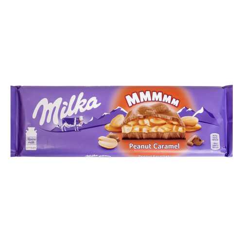 Шоколад трехслойный Milka арахис и карамель 276 г в Слата