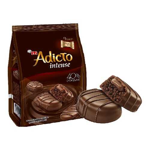 КексыADICTO INTENSE MINIс кремом в шоколадной глазури 144гр*2 шт в Слата