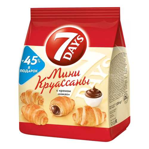 Круассаны-мини 7 Days с кремом какао 105 г в Слата