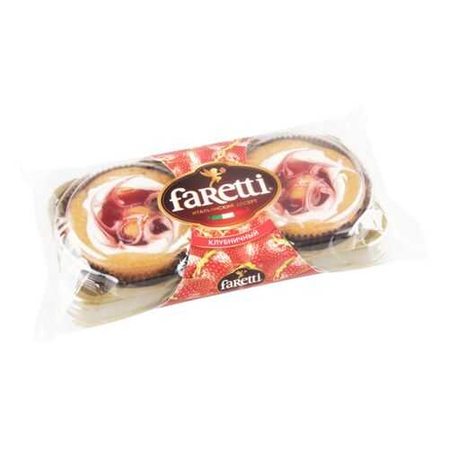 Пирожное Faretti клубничное 130 г в Слата