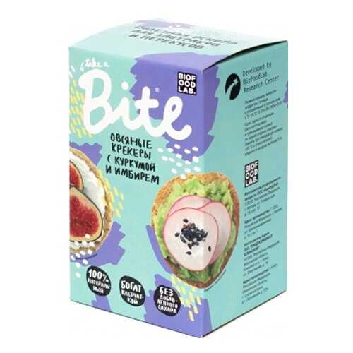 Крекеры овсяные Take a Bitey с куркумой и имбирем 200 г в Слата