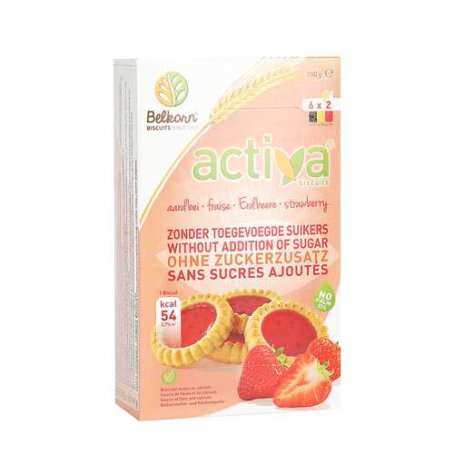 Печенье Activa клубничное без сахара 150 г в Слата
